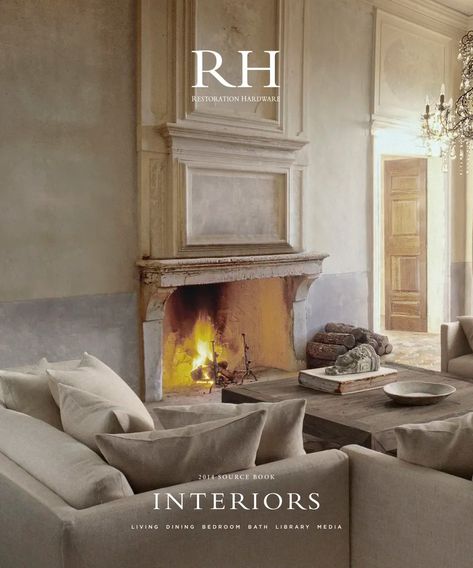 Restoration Hardware Living Room, Restoration Hardware Bedroom, Restauration Hardware, Restoration Hardware Furniture, Italian Interior, Target Home Decor, Furniture Catalog, Sunday Afternoon, Small Space Living