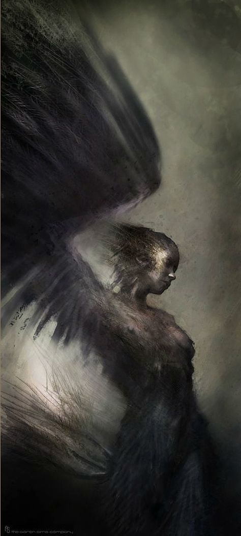 . The Black Swan, Swans Art, Creature Concept Art, Angels And Demons, Dark Angel, Creature Concept, Black Swan, Fallen Angel, Dark Fantasy Art