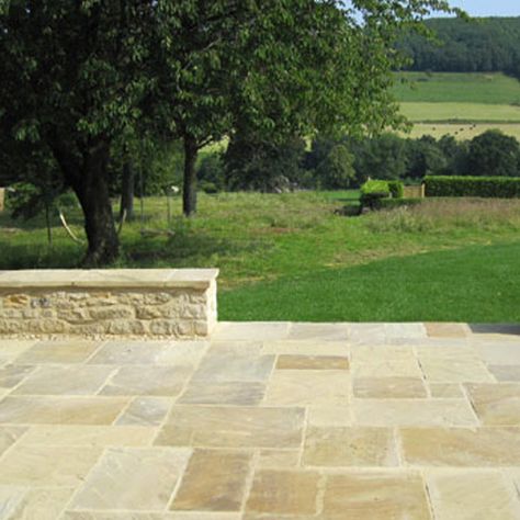 Yorkstone Paving, Limestone Patio, Garden Slabs, Stone Well, Cottage Patio, York Stone, Outdoor Paving, Patio Slabs, Garden Paving