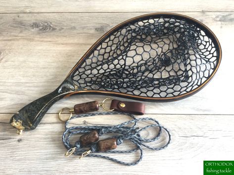 Fly Fishing Net, Fly Fishing Gear, Fishing Net, Fishing Gear, Tennis Racket, Fishing Lures, Fly Fishing, Fishing, Hand Made