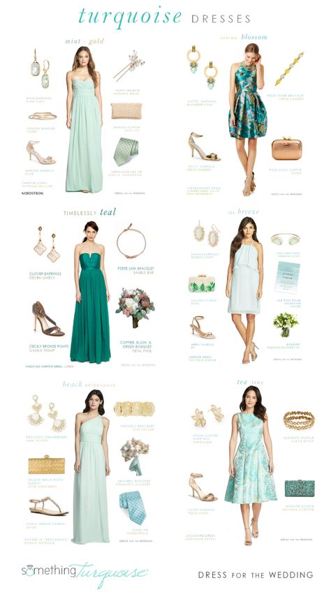 Aqua Dress Outfit, Turquoise Dress Outfit, Wedding Style Ideas, Tiffany Blue Dress, Blue Dress Accessories, Blue Wedding Guest Dresses, Dress For The Wedding, Turquoise Clothes, Blue Dress Outfits