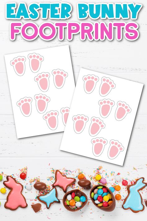 These free printable Easter Bunny footprints are a cute and festive touch that will make Easter morning more fun than ever. The kids will love following this trail of bunny tracks that lead the way to all the Easter goodies! Easter Bunny Tracks, Bunny Tracks, Easter Bunny Footprints, Easter Printables Free, Easter Morning, Easter Goodies, Lead The Way, Crafts Decor, Easter Recipes