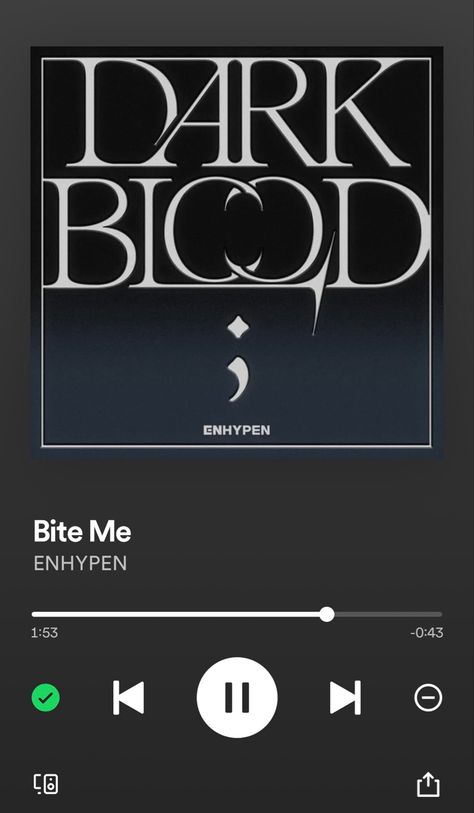 Wallpaper bite me enhypen spotify style kpop Enhypen Spotify, Song Suggestions, Pop Albums, Digital Art Beginner, Bite Me, Dark Blood, Very Happy Birthday, Makes You Beautiful, Music Aesthetic