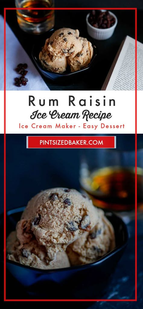 Rum And Raisin Ice Cream, Old Fashioned Homemade Ice Cream, Rum Ice Cream, Homemade Rum, Ninja Ice Cream Recipes, Rum Raisin Ice Cream, Ninja Ice Cream Recipe, Boozy Ice Cream, Ninja Ice Cream