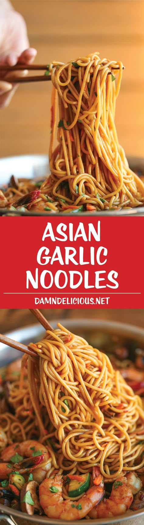 Asian Garlic Noodles - Easy peasy Asian noodle stir-fry using pantry ingredients that you already have on hand. Quick, no-fuss, and made in less than 30min! Brunch Ideas Food, Asian Garlic Noodles, Asian Noodles Stir Fry, Easter Brunch Ideas, Asian Noodle Recipes, Pantry Ingredients, Garlic Noodles, Easter Brunch Food, Asian Noodle