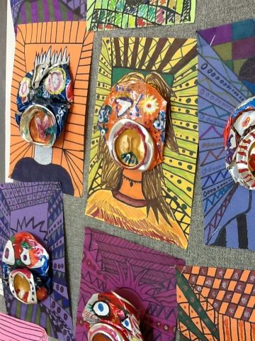 Perspective Drawing for Middle School | Art at Becker Middle School: Picasso pop cans update! 8th Grade Art, Middle School Art Projects, Art Lessons Middle School, Recycled Art Projects, 6th Grade Art, 4th Grade Art, 5th Grade Art, Pop Cans, Art Class Ideas