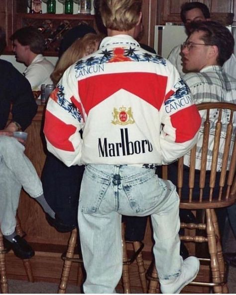 StReEtwEaR on Instagram: “What do you think of this 80’s Marlboro jacket?| @culturfits” Vintage Racing Jacket, Racing Jacket, Acid Wash Jeans, Style Streetwear, Look Cool, 90s Fashion, Jacket Outfits, Streetwear Fashion, A Man