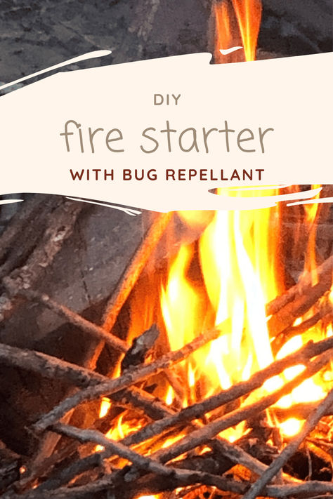 Do you love a good fire in your fire pit?  But you have trouble with bugs this year?  Us too, so we created this DIY Fire Starter with dried herbs to repell the bugs.  Follow us to find out how we did it! Fire Pit Starters Diy, Diy Fire Starter, Diy Fire Starters, Pinecone Fire Starters, Camping Fire Starters, Fire Starters Diy, Bug Repellant, Camping Fire, Nature Creative