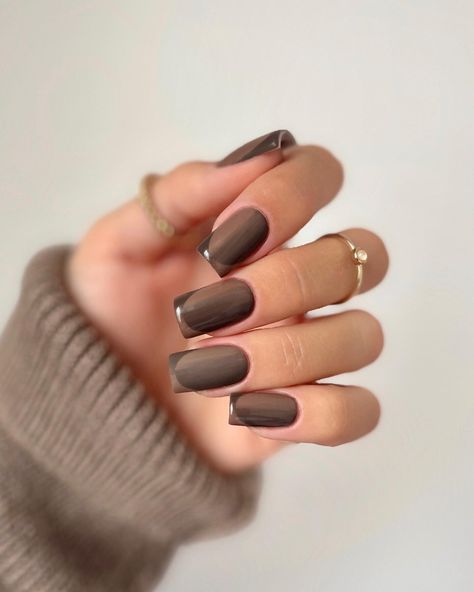 Brown Nail, Simple Fall Nails, Weak Nails, September Nails, Fall Nail Trends, Fall Gel Nails, Manicure Inspiration, Fall Nail Art, Summer Nails Colors