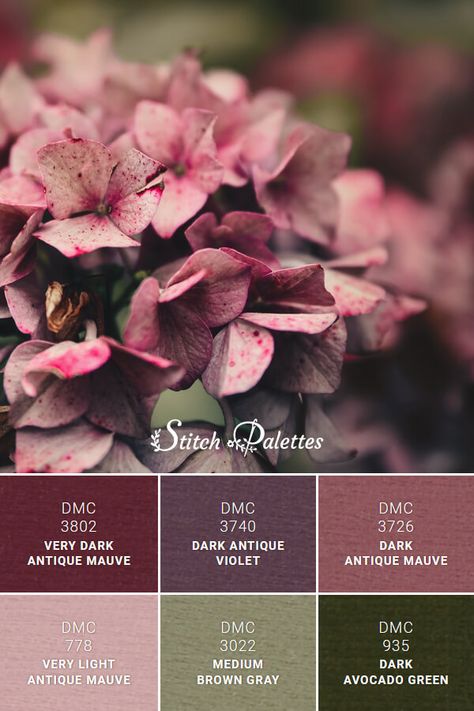 Dark Green Mauve Color Palette, Dusty Pink Complementary Colors, Deep Rose Wall Color, Green Pink Living Room Decor, Maroon Pink Green Color Palette, Dark Fairycore Color Palette, Color Palette For Bedroom Colour Schemes, Deep Rose Color Palette, Boho Goth Color Palette