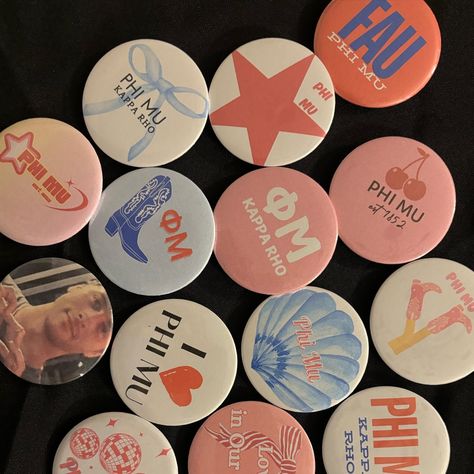 Recent orders + requests! -can be customized for each school and org -free fau pickup and shipping available📦 #small business #fau #college #pins #buttons #sorority #gameday #floridaatlantic #custommerch #custom #explore #parentswknd #explorepage #biglittle #sdt #sigdelt #phimu #sigmakappa #uf #fsu #usf #alphachi #loveisland #loveislandpins #custompins #customkeychains Gameday Buttons, Sorority Buttons, Button Ideas, Pi Phi, Phi Mu, Alpha Chi, Sigma Kappa, Diy Activities, Love Island