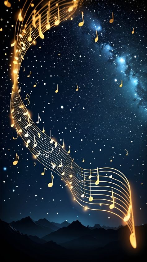 Aesthetic Singing Wallpaper, Moon Music Wallpaper, Dreamy Music Aesthetic, Magic Music Aesthetic, Musical Notes Aesthetic, Pop Music Wallpaper, Musicians Wallpaper, Moon And Music, Music Background Aesthetic