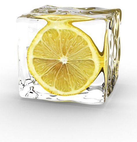 How To Make Cocktail Ice Cubes - Tablespoon Lemon Ice Cubes, Ice Block, Lemon Ice, Think Food, Gin Tonic, Cocktail Making, Mellow Yellow, Ice Cubes, Lemon Lime