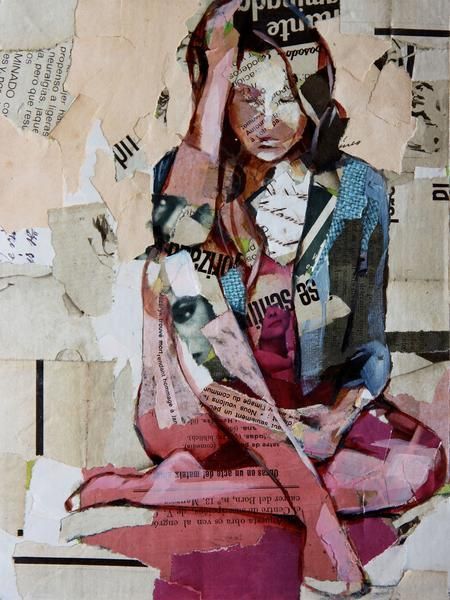 Sitting Woman, Collage | Collage art projects, Paper collage art, Collage art Carme Magem, Woman Collage, Drawing Collage, Multimedia Art, Collage Work, Collage Portrait, Newspaper Art, Multimedia Arts, Collage Art Projects