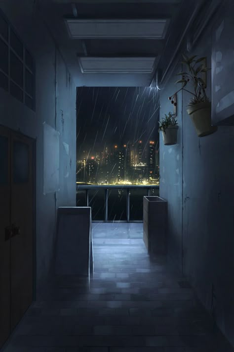 Tags: Original, Pixiv, Pixiv Id 2586809 Episode Backgrounds, Night Illustration, City At Night, 판타지 아트, Art And Illustration, Dark Room, Alam Yang Indah, Anime Scenery Wallpaper, Art Watercolor