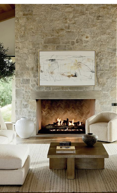 Italian Fireplace, Fireplace Update, Stone Chimney, European Style Homes, Fireplace Shelves, Room Redesign, New England Homes, Fireplace Remodel, Home Fireplace