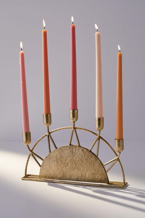 Sun Candelabra | Urban Outfitters Australia Aesthetic Candle Holder, Navy Living Room, Navy Living, Aesthetic Candle, Apt Decor, Flickering Lights, Selling Candles, Candle Stand, Taper Candles