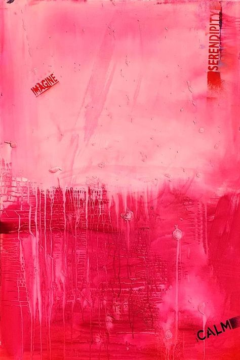 Rooftop Room, Abstract Painting Pink, Pretty Objects, Gesso Painting, American Flag Painting, Modular Housing, Pink Abstract Painting, Pink Abstract Art, A Level Art Sketchbook