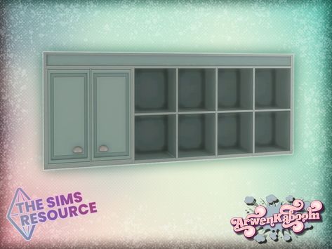 Sims 4 Shelf Cc, Sims 4 Shabby Chic, Sims 4 Skills, Game Shelf, Sims 4 Kitchen, Console Shelf, Sims 4 House Design, Sims 4 Cc Furniture, Sims 4 Mods Clothes