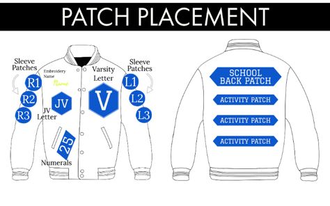 Letterman Jacket Ideas, Letterman Jacket Patches, Letter School, Senior Jackets, Jacket Patches, Letterman Jackets, Cheer Squad, Varsity Letter, Name Embroidery