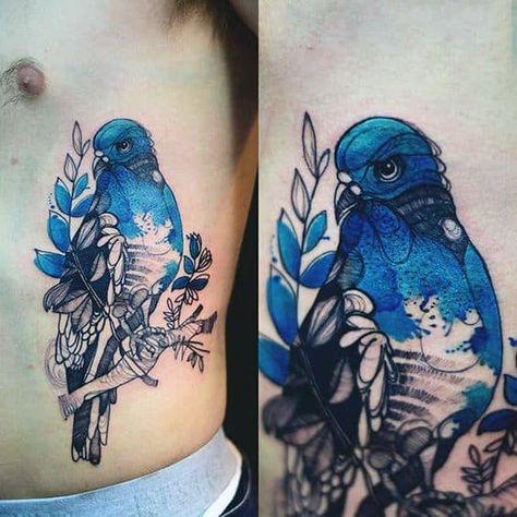 Dzo Lama, Pigeon Tattoo, Bird Tattoo Sleeves, Tatuaje Cover Up, Bird Tattoo Men, Bluebird Tattoo, Tattoos Animals, Healing Tattoo, Tatuaje A Color