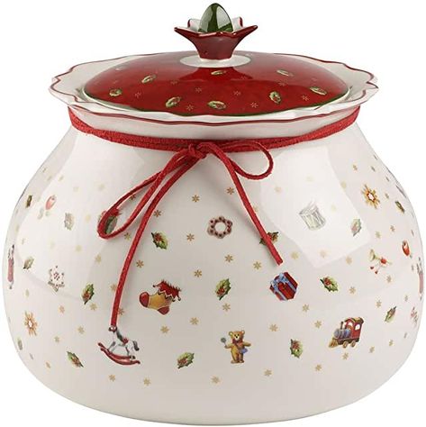 Amazon.com: villeroy & boch christmas Villeroy & Boch Christmas, Large Storage Jars, Christmas Cookie Boxes, Collectible Cookie Jars, Christmas Cookie Jars, Christmas Pots, Christmas Dinnerware, Sugar Jar, Christmas Tableware