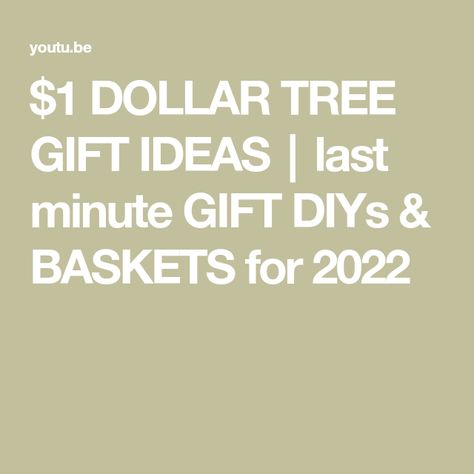 $1 DOLLAR TREE GIFT IDEAS┃last minute GIFT DIYs & BASKETS for 2022 🎄 Dollar Tree Gift Ideas, Gift Ideas Last Minute, Tree Gift Ideas, Dollar Tree Gifts, Fruit Basket Gift, Budget Friendly Gift, 1 Dollar, Tree Gift, Fruit Basket