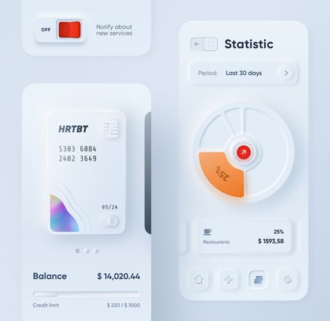 Neomorphism Design, Skeuomorphic Design, Neumorphism Design, Ui Ux Design Trends, Ux Design Trends, Interaktives Design, App User Interface, Ux Design Mobile, Ui Design Mobile