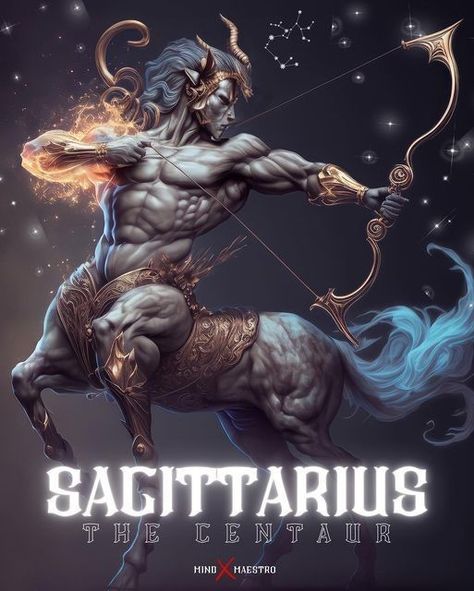 Modern Mythology, Sagittarius Art, Star Sign Art, The Centaur, Zodiac Years, Astrology Stars, Greek Mythology Art, Secrets Of The Universe, Signed Artwork