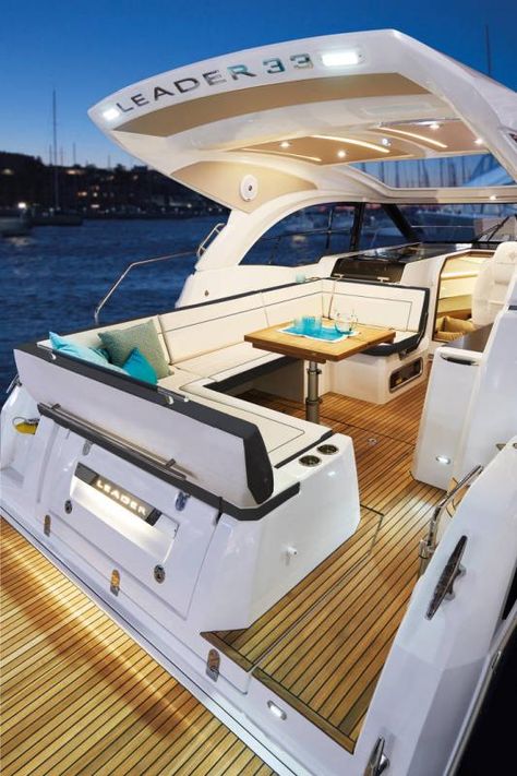 Cabin Cruiser Boat, Best Yachts, Yacht Interior Design, Small Yachts, Cruiser Boat, Living On A Boat, Cabin Cruiser, Yacht Interior, Boat Interior