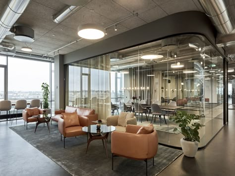 Warm Ambiance Meets Modern Sophistication inside this Copenhagen Law Firm Hygge Office, Workspaces Design, Executive Wear, Law Firm Design, Law Office Design, Dreams Motivation, Cool Office Space, Modern Office Space, Glass Office