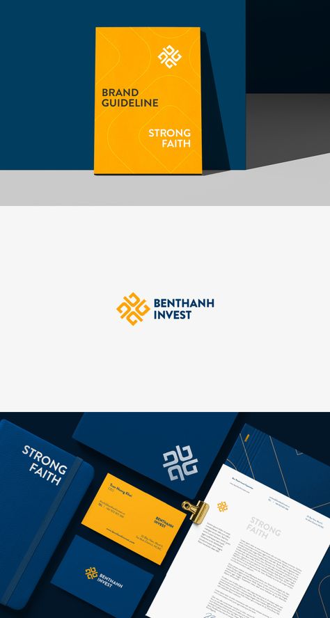 Professional Branding Design, Investment Branding, Investment Design, Investment Logo, Minimalistic Branding, Blue Branding, Plus Logo, Logo Service, Construction Branding