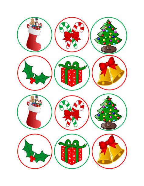 Toddler Christmas Decorations, Christmas Board Decoration, Christmas Stickers Printable, Christmas Cupcake Toppers, Christmas Cake Designs, Christmas Cupcake, Christmas Cake Topper, Christmas Topper, New Year's Crafts