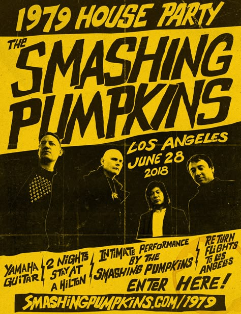 Smashing Pumpkins Poster, Poster Vintage Music, Bedroom Decor Posters, The Smashing Pumpkins, Family Bedroom, Punk Poster, Vintage Music Posters, Painting Canvas Wall, Decor Posters