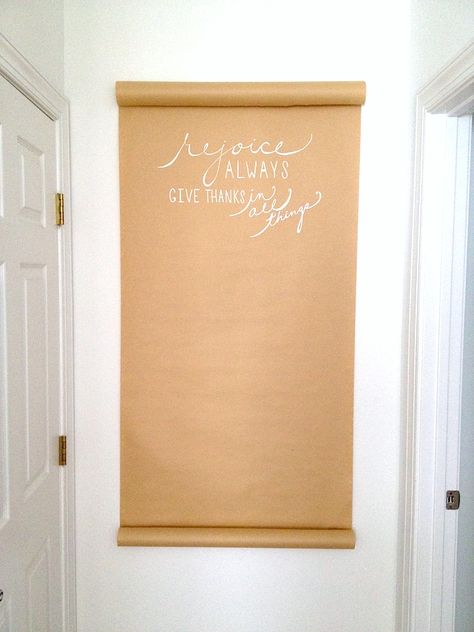 Thankful Wall Ideas, Thankful Banner Diy, Kraft Paper Banner Diy, Homestead Vibes, Thankful Wall, Thankful Crafts, Gratitude Wall, Lara Casey, Goal Setting Planner