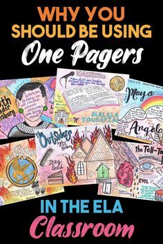 Learning Activities Middle School, Gifted Middle School Activities, Health For Kindergarten Lesson Plans, Teachers Favorite Books Display, One Pager Examples Middle School, One Pager History Examples, Middle School Educational Activities, Ela Art Projects, One Pagers For Elementary