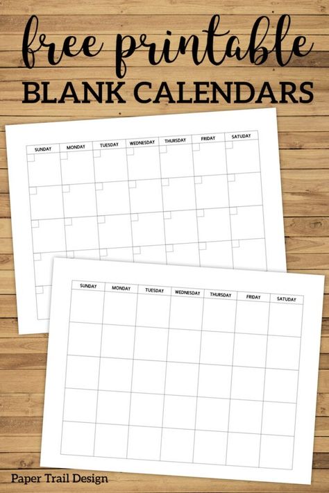 Free Printable Blank Calendar Template. Simple planning calendar layout. Fill in the days. #papertraildesign #calendars #calendarprintables #printablecalendars #blankcalendars #freeprintables #planner #plannerprintables Fill In Calendar Free Printable, Daily To Do List Printable Free, Blank Calendar Printable Free, Blank Monthly Calendar Printable Free, Free Printable Blank Calendar, Blank Calendar Printable, Free Blank Calendar, Blank Calendar Pages, Free Printable Calendars