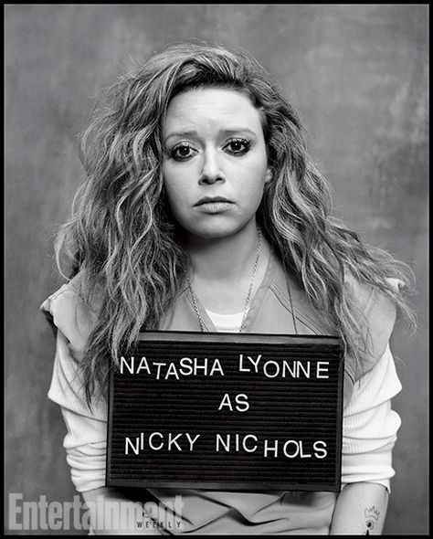 Mugshot of Nicky Nichols Matt Mcgorry, Nicky Nichols, Celebrity Mugshots, Dramatic Eyeliner, Alex And Piper, Taylor Schilling, Laura Prepon, Natasha Lyonne, Crazy Eyes