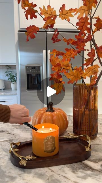 Sheri Wilson on Instagram: "DIY Fall Vase 🍂 I’m so excited to start decorating our new place and had put out some Fall decor obviously! I love how gorgeous this turned out and so easy to do!  Attach faux leaves to small branches from your backyard using hot glue, then arrange in a tall vase.   #halloweenaesthetic #spookyseason #halloweencountdown #halloweendecorations #halloweenmood #falldiy #falldecor #halloweendiy" Sheri Wilson, Home Layout Design, Fall Vase, Tall Cylinder Vases, Halloween Countdown, Faux Leaf, Fall Arrangements, Tall Vase, Cylinder Vase