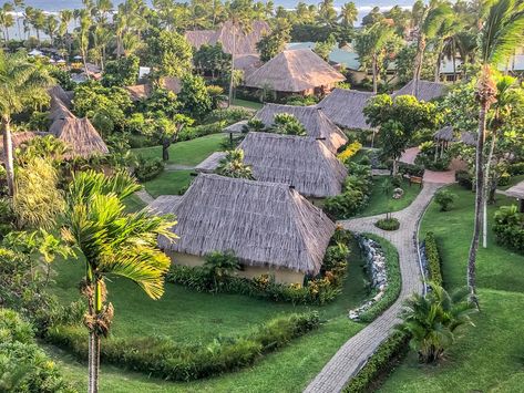 overall resort best place to stay in Fiji Farm Resort Ideas, Resort Landscape, Resort Garden, Bungalow Hotel, Farm Resort, Karimun Jawa, Resort Design Plan, Fly To Fiji, Fiji Beach