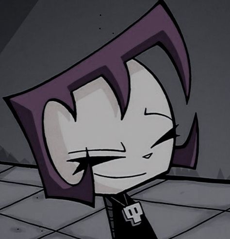 Gaz Pfp Invader Zim, Gaz Invader Zim, Angel Hierarchy, 2000s Shows, Jhonen Vasquez, Invader Zim Characters, Creepy Images, Anime Maid, Cartoon Character Pictures