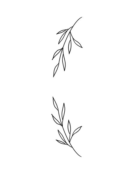 2 Olive Branch Tattoo, Simple Leaf Vine Tattoo, Olive Branch Tattoo On Collar Bone, Small Tattoos Leaves, Minimalist Branch Tattoo, Simple Greenery Tattoo, Tiny Leaves Tattoo, Simple Ivy Tattoo, Small Olive Branch Tattoo Simple