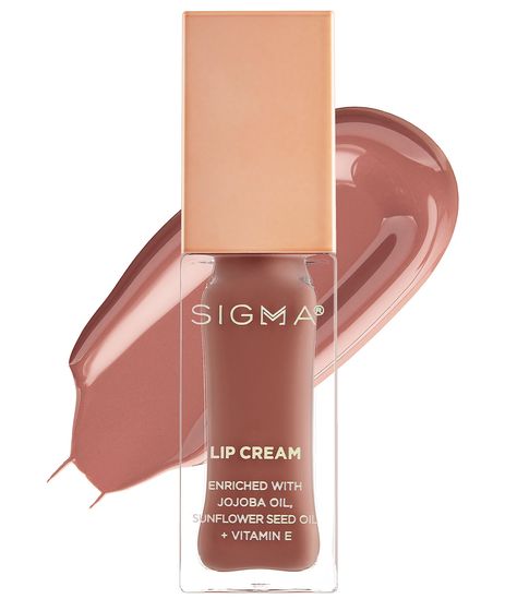 Insanely smooth, these hydrating lip creams are lighter on the lips than a liquid lipstick and more pigmented than a lip gloss. Enriched with jojoba oil, sunflower seed oil, and vitamin E, these creamy, non-sticky lip creams add a protective layer of color and hydration to keep your lips looking soft and supple all day long. Sigma Beauty, Sunflower Seed, Lip Cream, Travel Makeup, Lip Oil, Lip Moisturizer, Lip Care, Makeup Lipstick, Jojoba Oil