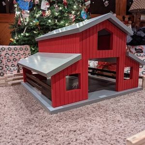 Wooden Toy Barn, Diy Horse Barn, Mini Barn, Barn Kits, Toy Barn, Wooden Barn, Dream Barn, Horse Barns, Horse Barn