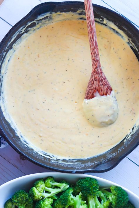 How to Make Cheese Sauce (Recipe +Tips) - Whole Lotta Yum Easy Cheese Sauce Recipe, Make Cheese Sauce, Mac And Cheese Bar, Keto Cheese Sauce, Cheese Dip Recipes Easy, Basic Cheese Sauce, Sauce For Broccoli, White Cream Sauce, White Cheese Sauce