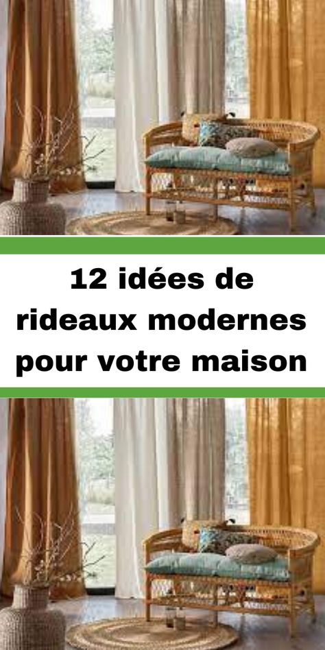 12 idées de rideaux modernes pour votre maison Curtains, Quick Saves, Home Decor, Design, Home Décor