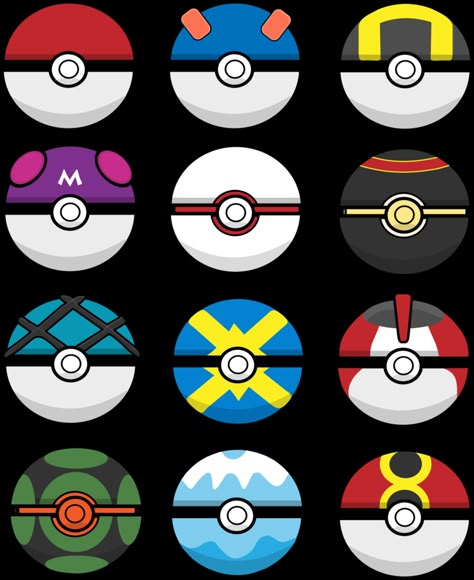 Pokeball Icons, Pokemon Ball Drawing, Pokeball Drawing, Pokeball Pattern, Birthday Pikachu, Pokemon Printables, Pokemon Themed Party, Pokemon Costumes, Cross Stitch Sampler Patterns