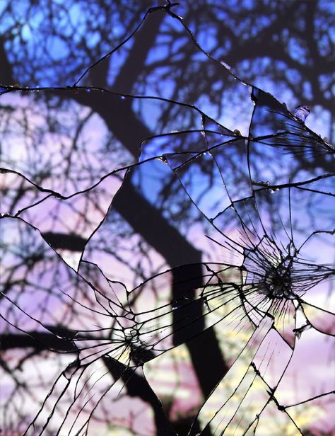 Stunning Sunsets In Reflections From A Broken Mirror Shattered Mirror, Mirror Photography, Creative Landscape, Broken Mirror, Reflection Photography, Broken Window, Shattered Glass, Evening Sky, Broken Glass