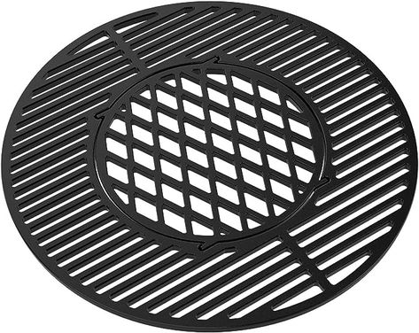 only fire Cast Iron Grill Grate Replacement Gourmet BBQ System for Weber 22inch Kettle Charcoal Grills Weber Charcoal Grill, Pergola Shade Cover, Grape Trellis, Gourmet Bbq, Charcoal Smoker, Kettle Grills, Grill Gazebo, Iron Grill, Charcoal Grills