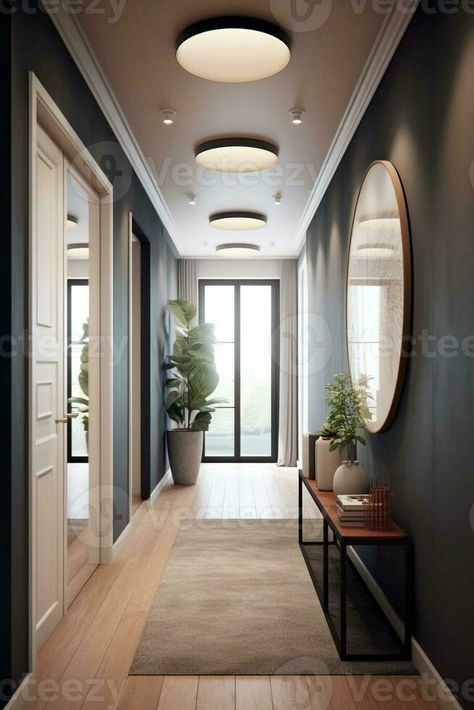 Entrance corridor apartment interior, Generative AI Condo Corridor Design, Condo Corridor, Corridor Apartment, Apartment Corridor, Entrance Corridor, Morden House, Apartment Hall, Corridor Design, Main Entrance